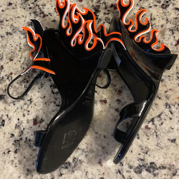 Authentic PRADA FIRE SOLD OUT!!! 37.5 worn once - Picture 2 of 5